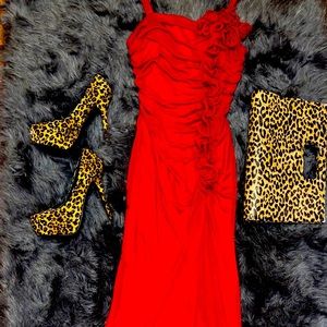 Red Rose Elegant Gown